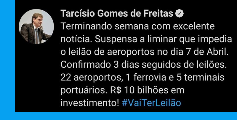 LEILÕES PODEM INJETAR R$ 10 BILHÕES EM INFRAESTRUTURA NO BRASIL