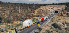 Operação no México, com distância de transporte de 430 quilômetros, utilizou módulos de serviço pesado Goldhofer THP/SL de 16 eixos
