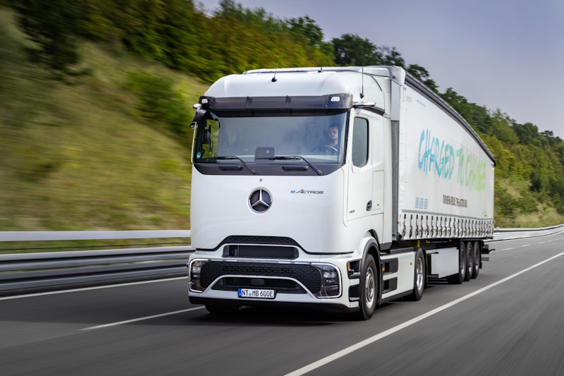 MB TESTA eACTROS 600 EM ROTA DE 13 MIL KM