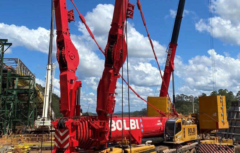 BOLBI AMPLIA CAPACITAÇÃO COM GUINDASTE SANY PARA 400 T