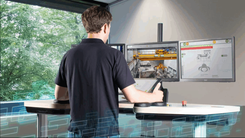 OPERAÇÃO REMOTA DE GUINDASTES COM TECNOLOGIA SIEMENS