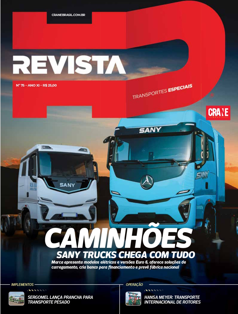 REVISTA HD Nº 75- LANÇAMENTO CAMINHÕES SANY