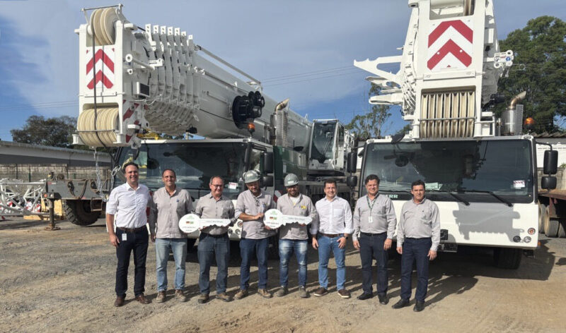 QUATRO GUINDASTES MÓVEIS LIEBHERR CHEGAM NA IMETAME