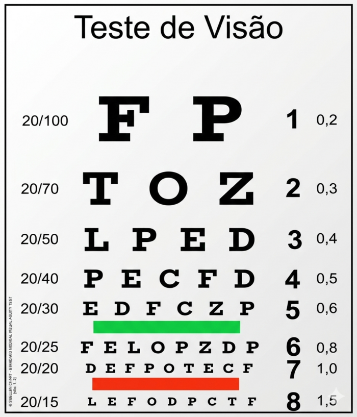 tabela de Snellen