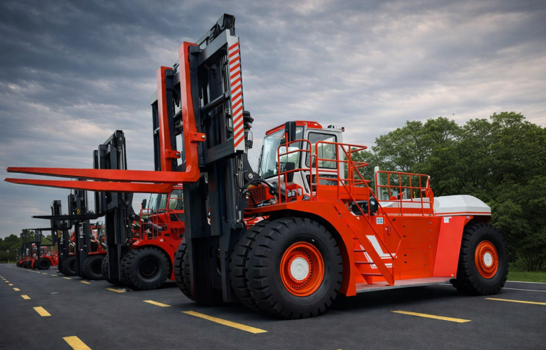 HELI BRASIL TRAZ AO PAÍS PRIMEIRA EMPILHADEIRA DE 70 TONELADAS