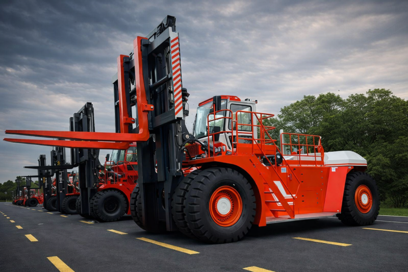 HELI BRASIL TRAZ AO PAÍS PRIMEIRA EMPILHADEIRA DE 70 TONELADAS