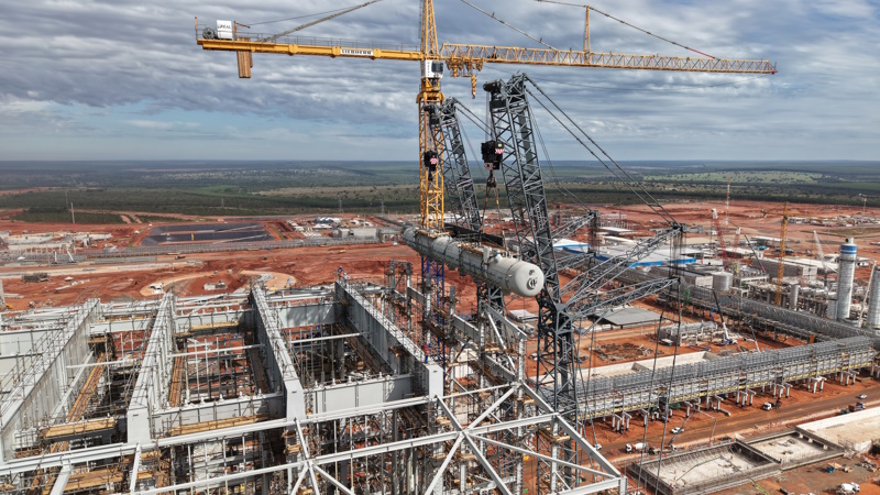 INSTALAÇÃO DE BALÃO DE VAPOR DE 300 T NA FUTURA FÁBRICA DA ARAUCO